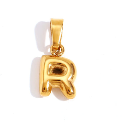 Golden Balloon Letter Pendant – FIORENE