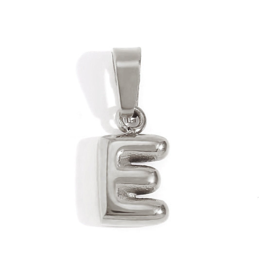 Silver Balloon Letter Necklace – FIORENE