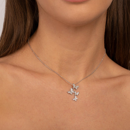 Aurelia Butterfly Cascade Necklace – FIORENE