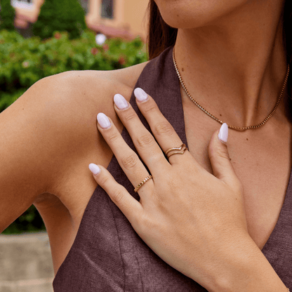 Radiant Block Ring – FIORENE