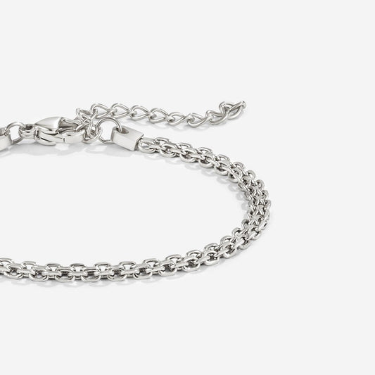 Luminous Silver Mesh Bracelet – FIORENE