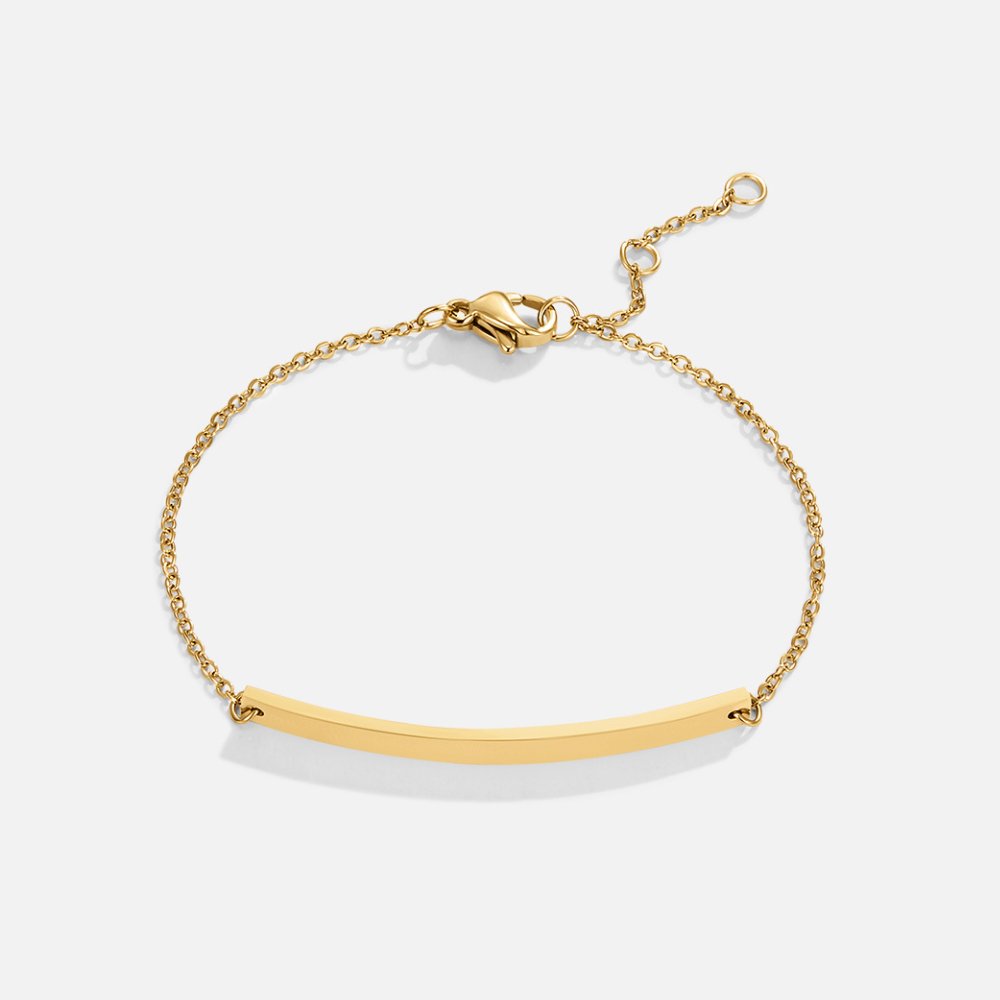 Gilded Sleek Bar Bracelet – FIORENE