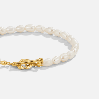 Freshwater Pearl Toggle Bracelet – FIORENE