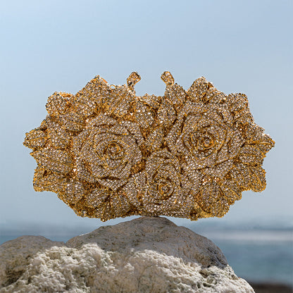 Aurielle Golden Rose Clutch – FIORENE
