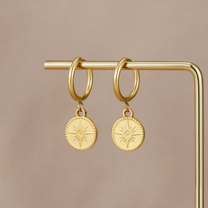 North Star Medal Earring – FIORENE