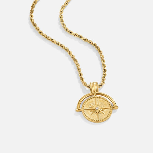 Spinning North Star Necklace – FIORENE
