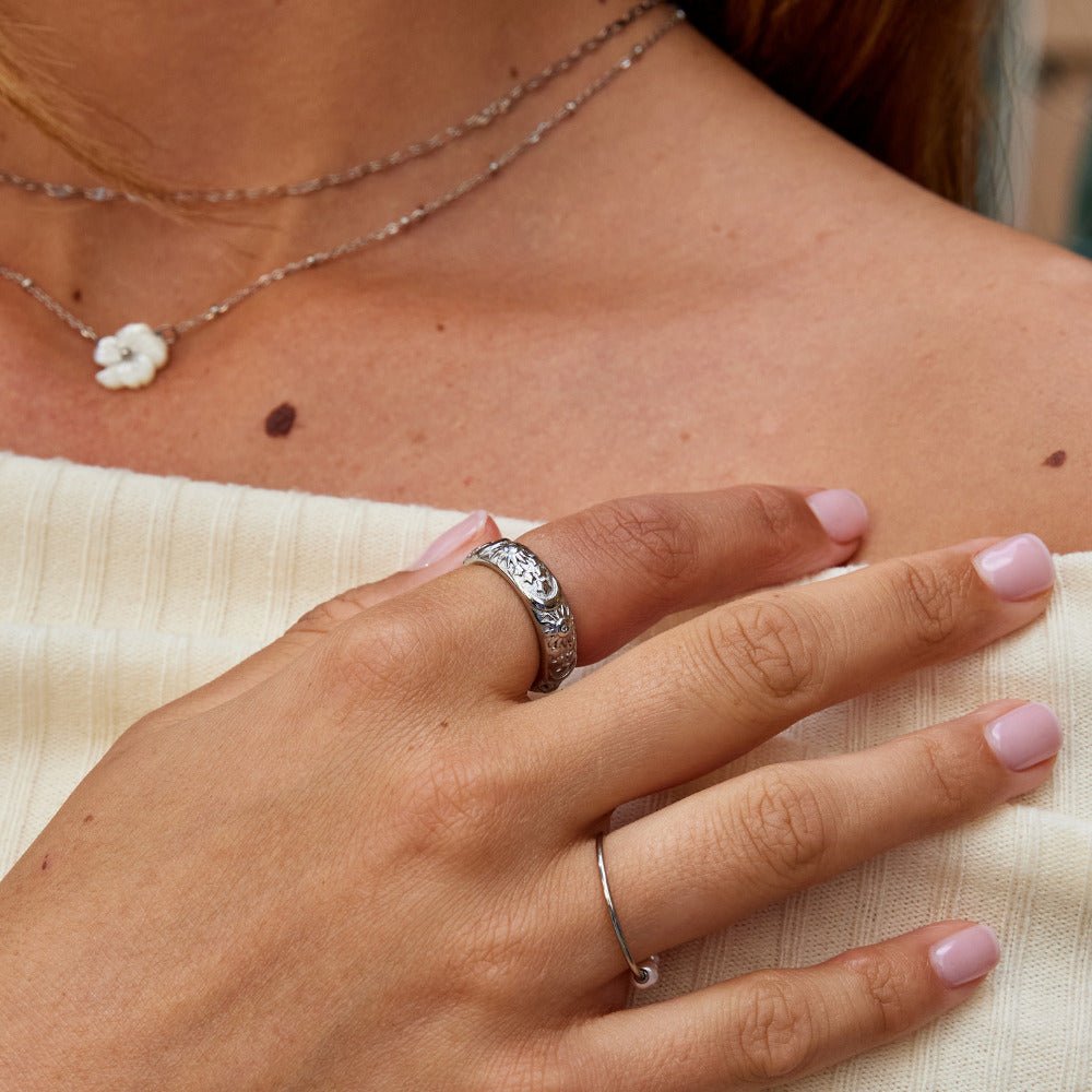 Silver Mystic Cosmos Ring – FIORENE