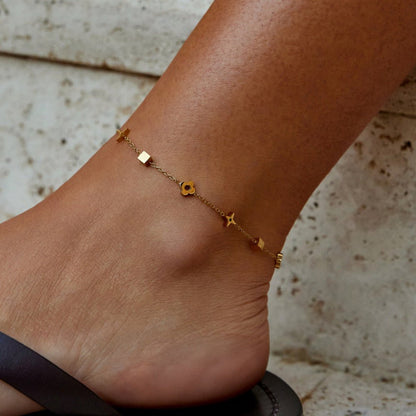 Heritage Radiant Icon Anklet – FIORENE