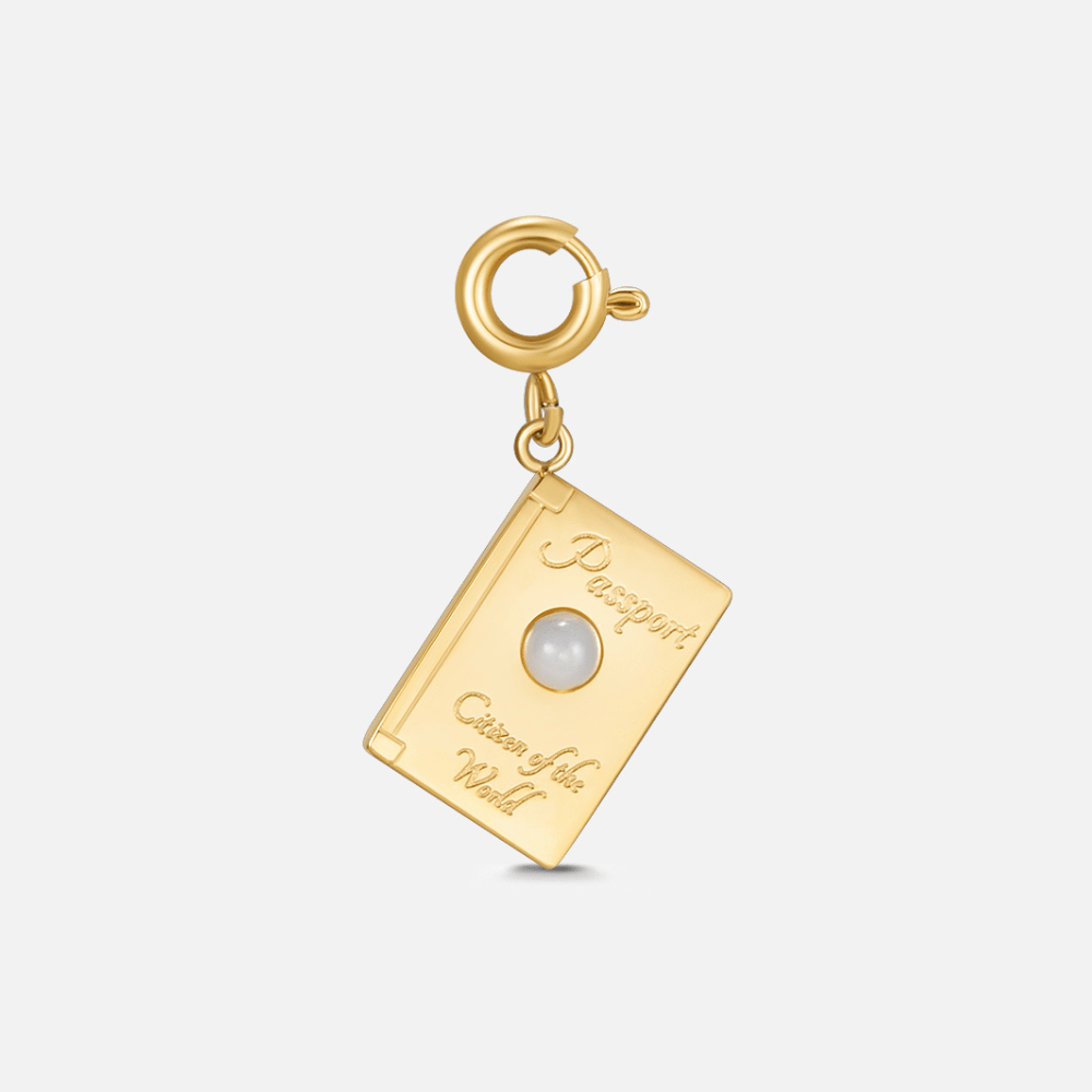 Passport Globe Charm – FIORENE