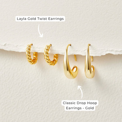 Gilded Crescent Shell Earring – FIORENE