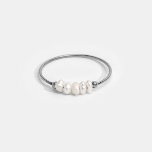 Polished Freshwater Pearl Ring – FIORENE