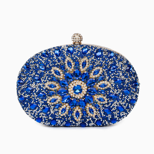 Celeste Midnight Oval Clutch – FIORENE