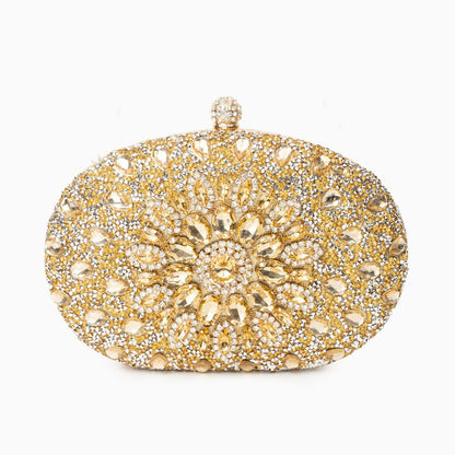 Rosé Blossom Crystal Clutch – FIORENE