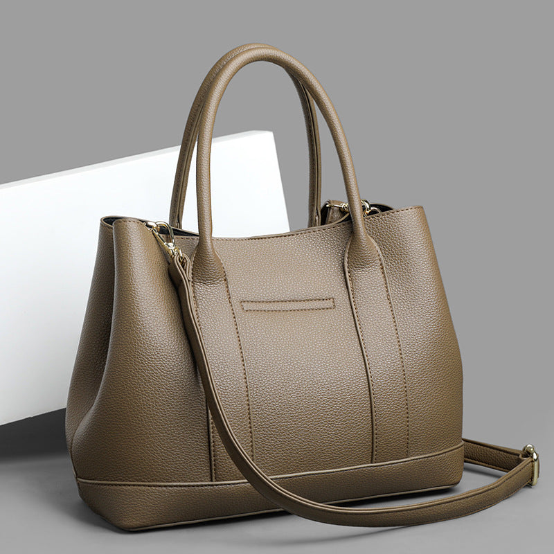 Olive Taupe Curve Shoulder Bag – FIORENE