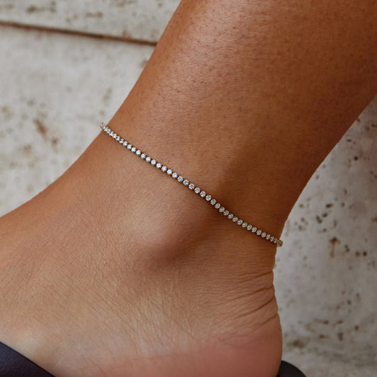 Crystal Path Anklet – FIORENE