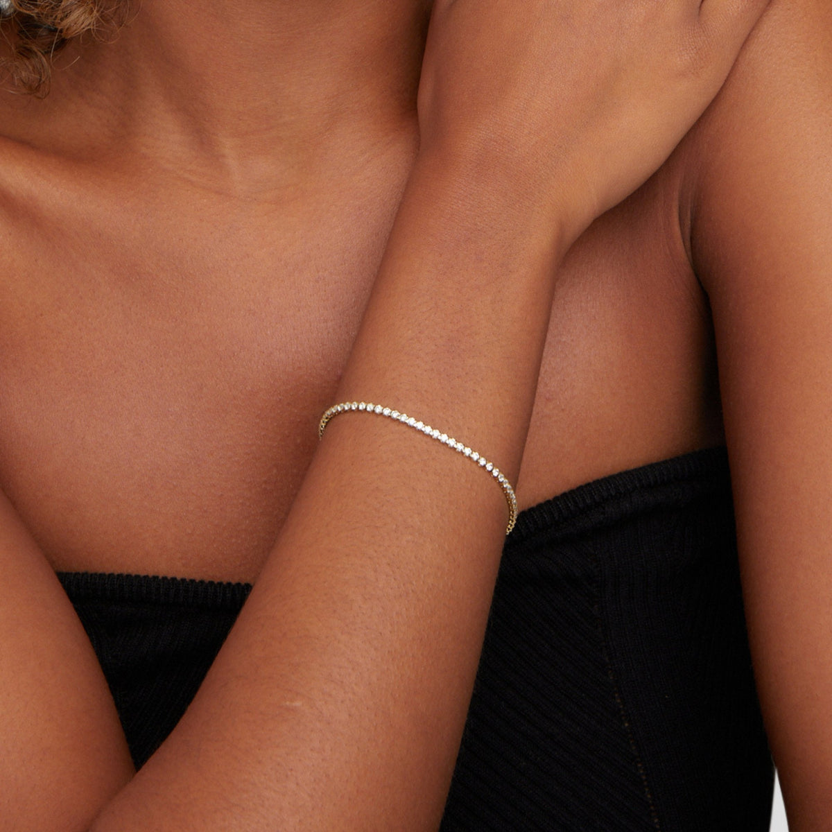 Radiant Silver Tennis Bracelet – FIORENE