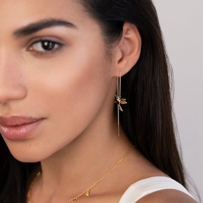 Golden Flight Drop Earrings – FIORENE