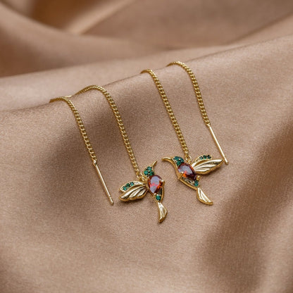 Golden Flight Drop Earrings – FIORENE