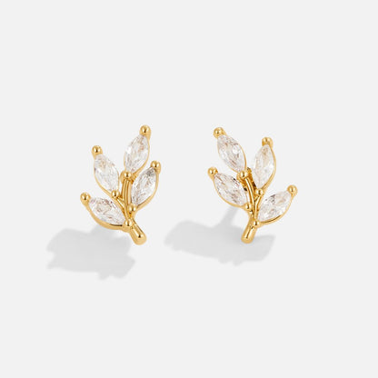 Luminous Foliage Earrings – FIORENE