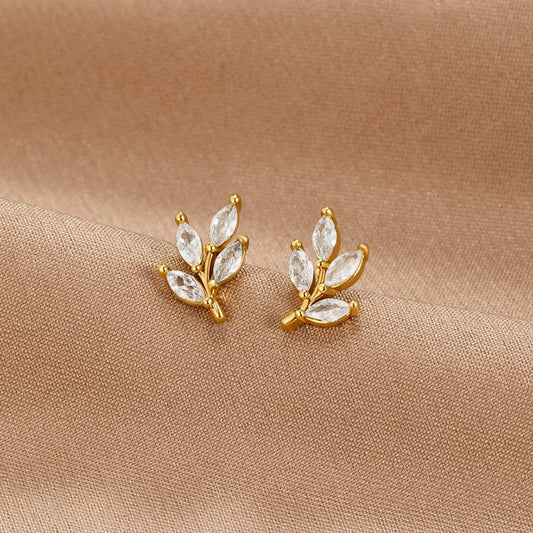 Luminous Foliage Earrings – FIORENE