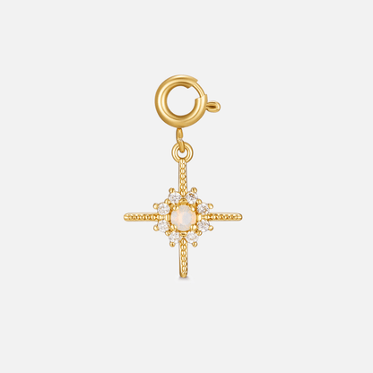 Gilded North Star Charm – FIORENE