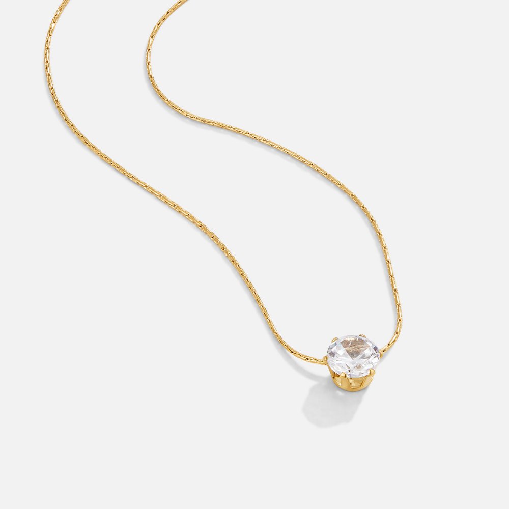 Minimalist Radiant Gem Necklace – FIORENE