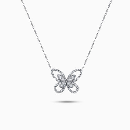 Alouette Silver Butterfly Necklace – FIORENE