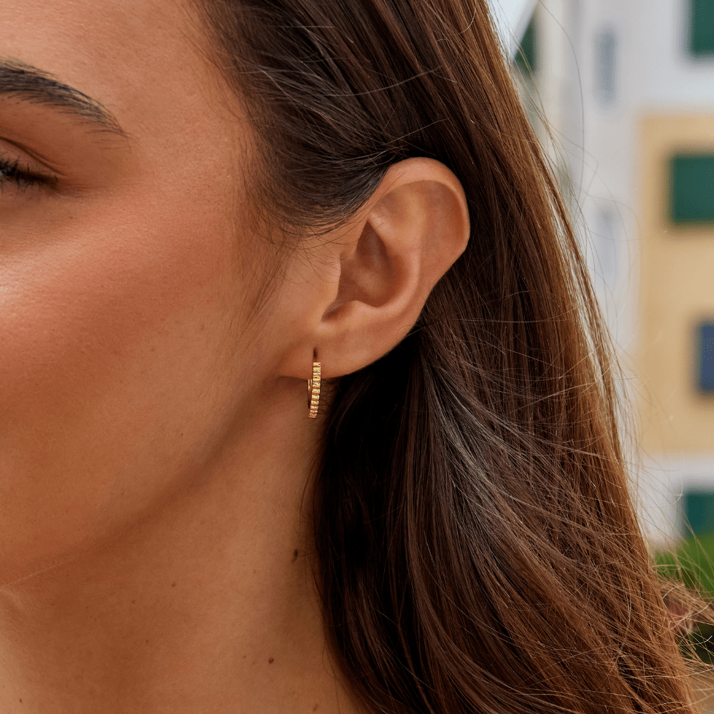 Radiant Scalloped Earrings – FIORENE