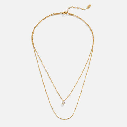 Solitaire Dual Necklace – FIORENE