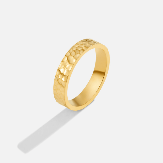Golden Honeycomb Ring – FIORENE