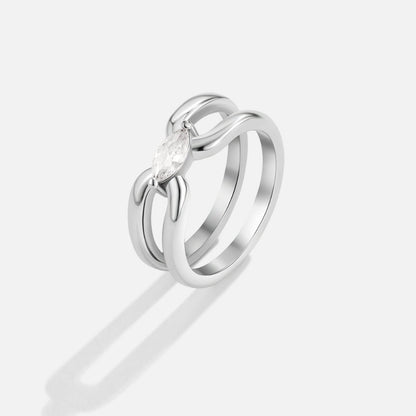 Arctic Marquise Wave Ring – FIORENE