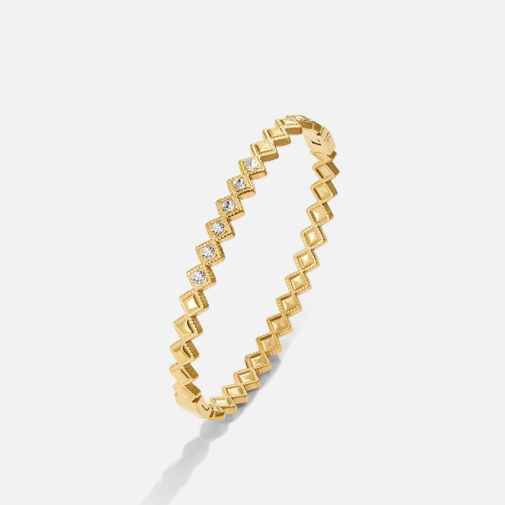 Gilded Rhombus Crystal Bracelet – FIORENE