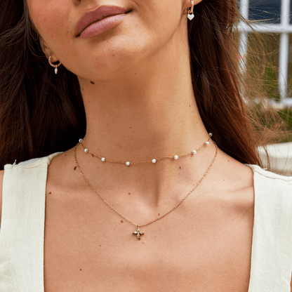 Stellar Amber Spark Necklace – FIORENE