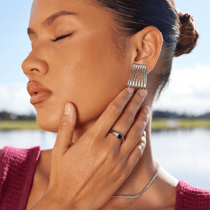 Radiant Emerald-Tone Ring – FIORENE