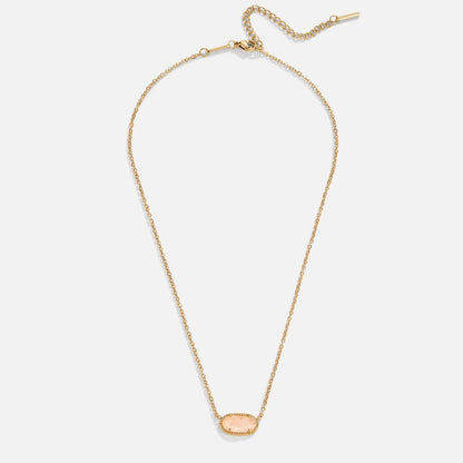 Rose Quartz Gilded Horizon Necklace – FIORENE