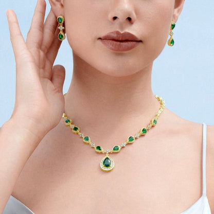 Emerald Enchantment Teardrop Set – FIORENE