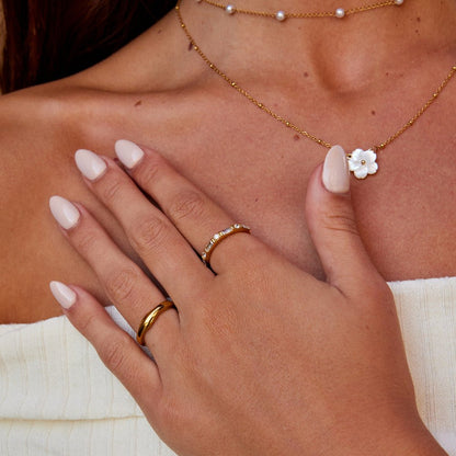 Gilded Baguette Sequence Ring – FIORENE