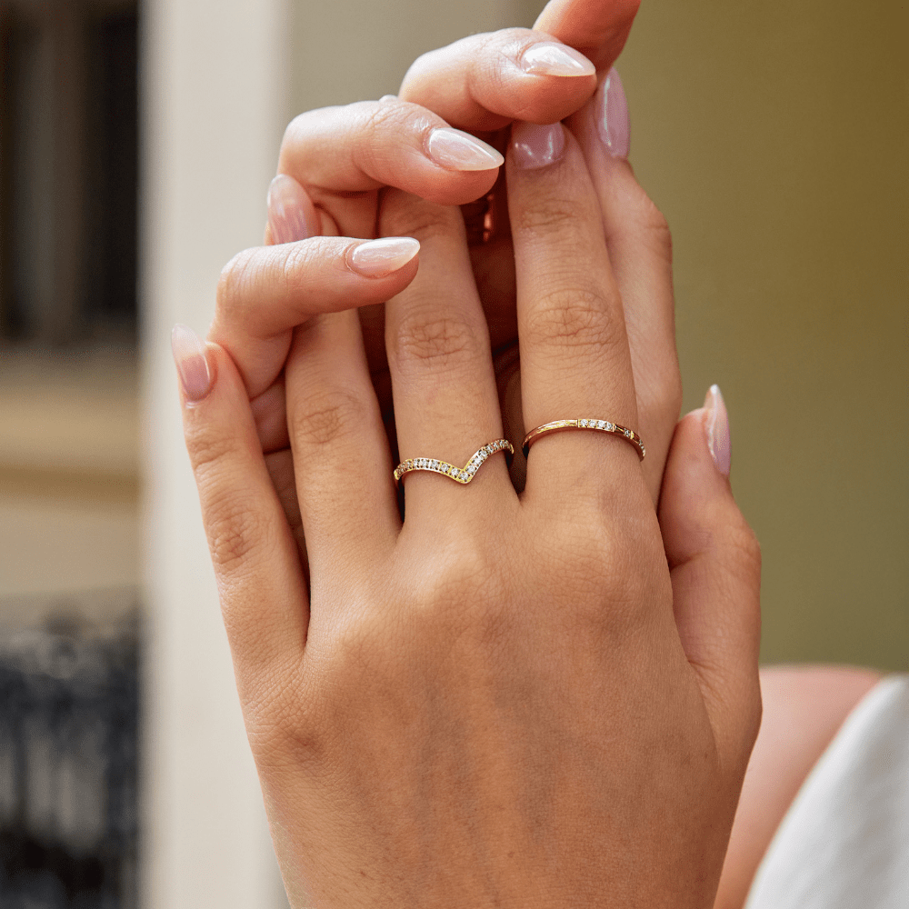 Radiant Chevron Ring – FIORENE