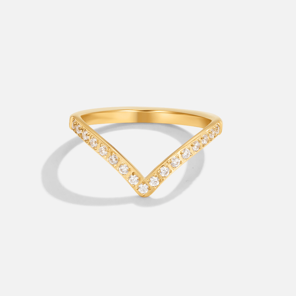Radiant Chevron Ring – FIORENE