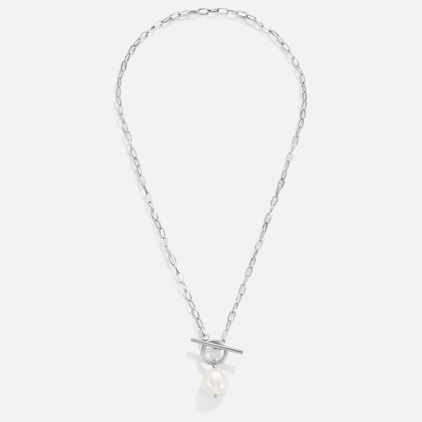 Luminous Paperclip Chain Pearl Pendant – FIORENE