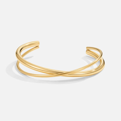 Minimalist Cross-Over Bracelet – FIORENE