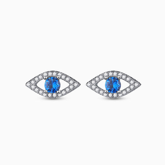 Celestia Evil Eye Stud Earrings - FIORENE