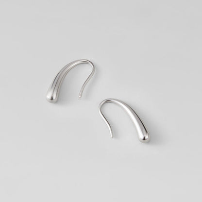 Silver-Tone Sculptural Drop Earrings – FIORENE