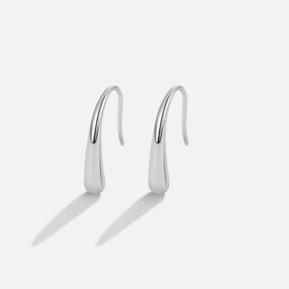 Silver-Tone Sculptural Drop Earrings – FIORENE