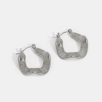 Silver Sinuous Sunburst Earrings – FIORENE