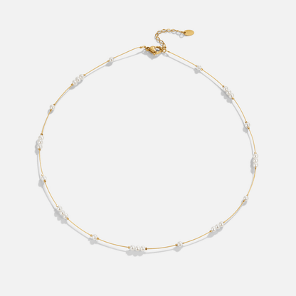 Nacre Trio Station Necklace – FIORENE