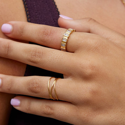 Brilliant Prism Stackable Ring – FIORENE