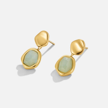Mint Organic Drop Earring – FIORENE
