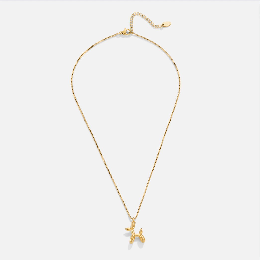 Gilded Balloon Dog Necklace – FIORENE