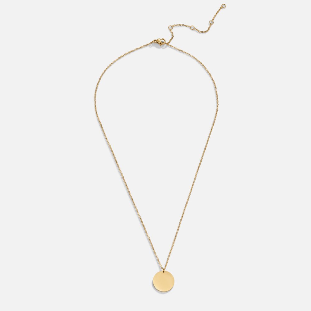 Golden Disc Essence Necklace – FIORENE